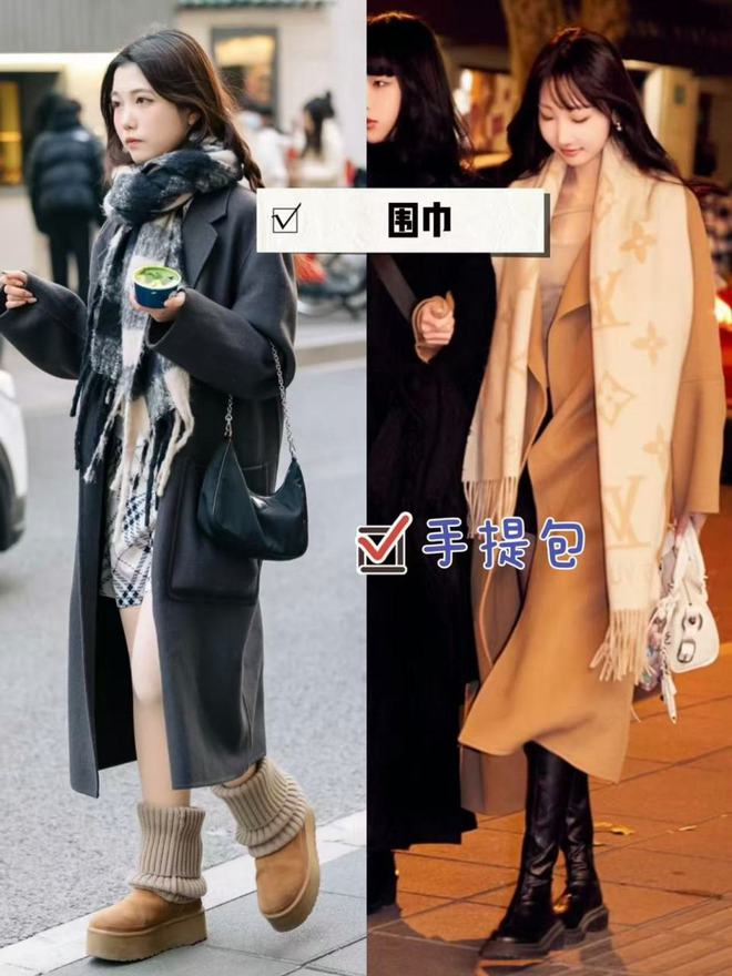 ：安福路都是“大衣+裙子”穿搭好时髦球盟会入口登录过年了去了上海才发现(图7)
